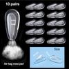 Eyeglasses Nose Pads, 10 Pairs Upgraded Soft Silicone Air Chamber Eyeglass Nose Pads Replacement Kit, Screw-in Nose Pads with 3 in 1 Mini Screwdriver, Small Screws for Nose Pads Glasses Cleaning Cloth view 2