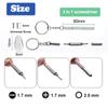 Eyeglasses Nose Pads, 10 Pairs Upgraded Soft Silicone Air Chamber Eyeglass Nose Pads Replacement Kit, Screw-in Nose Pads with 3 in 1 Mini Screwdriver, Small Screws for Nose Pads Glasses Cleaning Cloth view 4