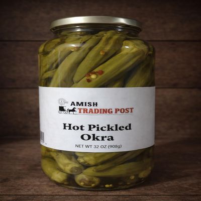 Pickled Okra Hot! 32 oz Jar