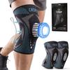 Caspe 1 Pack Compression Knee Brace for Women & Men  Pain Relief Support with Patella Gel Pads & Side Stabilizers  Knee Sleeve for Running, Workout & Arthritis (Blue, Large) view 1