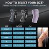 Caspe 1 Pack Compression Knee Brace for Women & Men  Pain Relief Support with Patella Gel Pads & Side Stabilizers  Knee Sleeve for Running, Workout & Arthritis (Blue, Large) view 4