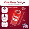 Post Medical Sharps Container - 2.0 Quart, Puncture-Resistant, Needle & Syringe Disposal, Leak-Tight Biohazard Containers with Screw Cap Lid, Red view 3