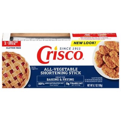 Crisco All-Vegetable Shortening Sticks, 6.7 Ounce