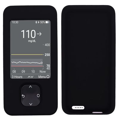 Silicone Soft Case for Dexcom G6 & Dexcom G7 Receiver (Black)