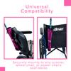 AlveyTech Berry 18" x 4-1/2" Cane Holder - Premium Weather-Resistant Nylon Fabric Holder with Clip Buckle, Cinch & Reflective Strip, Walker Accessories for Mobility Scooters, Power Chairs, Wheelchairs view 4