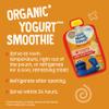 Earth's Best Organic Yogurt Smoothie Pouches, 24+ Months, Immune Support Fruit Yogurt Smoothie for Toddlers 24 Months and Up, Banana Orange Pineapple, 4 Ounce Resealable Pouch (Pack of 12) view 3