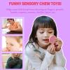 Chewy Necklaces for Sensory Kids Girls, 2 Pack Silicone Sensory Chewy Necklace for Boys with Chewing, Autism, ADHD, SPD, Oral Motor Anxiety Pendant for Adults view 3