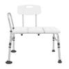 TemkIN Tub Transfer Bench, Heavy Duty Bath & Shower Transfer Bench, Adjustable Handicap Shower Chair, Aluminum Shower Chair with Backrest, Bathroom Aid for Seniors view 2