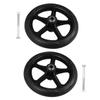2 Pcs 7 Wheelchair Front Wheel Wheelchair Manual Wheel Hub Bearing Replacement Parts Front Wheel Walker Wheels Solid Tire Wheel Rubber Black Handle view 1