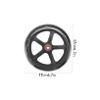 2 Pcs 7 Wheelchair Front Wheel Wheelchair Manual Wheel Hub Bearing Replacement Parts Front Wheel Walker Wheels Solid Tire Wheel Rubber Black Handle view 2