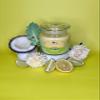August Town & Co. Island Vibes Sweet & Fruity Scented 20oz Soy Wax Candle in Kingston. Vegan & Toxin Free. Double Wicked 164 Hours of Burn time. Double Color Hand-Poured Aromatherapy Candle. view 2