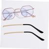 Anneome 2Pairs Eyeglass Replacement Temples Silicone Glasses End Tips Ear Sock Sleeve for Thin Metal Eyeglass Legs Black view 3