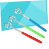 BCOATH 3pcs Telescoping Back Scratcher Extendable Stainless Steel Body Scratcher with Rubber Grip Random Color for Itch Relief Travel view 4
