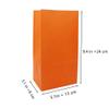 24 Pack Party Favor Bags 5.1 X 3.1 X 9.4 Inch Orange and Blue Small Treat Bags Party Goody Bags for Birthday Graduation Anniversary Wedding (Orange Blue) view 2