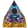 YATOJUZI 2.4" Healing Crystals Tower Obsidian Amethyst Chakra Reiki Orgonite Gemstones for Attracts Positive Energy Wisdom Success Suit for Meditation Accessories Birthday Gifts for Women Men view 1