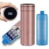 Bogush Large 60H Insulin Pens Cooler for 6-8 Pens Travel Case Temp Display Medication Cooler for Travel TSA Approved Medicine Cooler Medical Travel Cooler Bag Epipen Carry Case Champagne Golden view 1