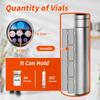 Bogush Large 60H Insulin Pens Cooler for 6-8 Pens Travel Case Temp Display Medication Cooler for Travel TSA Approved Medicine Cooler Medical Travel Cooler Bag Epipen Carry Case Champagne Golden view 4