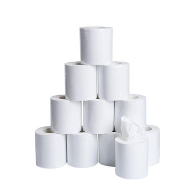 10 Packs Of Three-ply Toilet Paper Household Bath Roll Toilet Paper Skin-friendly Paper Towels