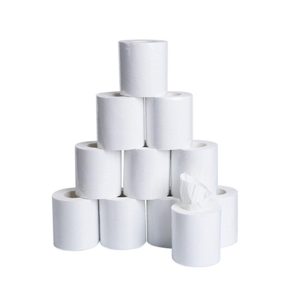 10 Packs Of Three-ply Toilet Paper Household Bath Roll Toilet Paper Skin-friendly Paper Towels