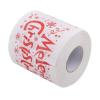 1 Roll Printed Merry Christmas Toilet Paper Tissue Table Room Decoration Christmas Party Decorations view 3