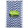 12" Giant 8mm Wide Paper Smothie Straws 100 ct. Bundle with 10.25" Jumbo 6mm Paper Drinking Straws 100 ct. view 3