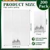Spiareal 200 Pack Christmas Guest Towels Disposable Bathroom Guest Paper Hand Towels Christmas Tree Decorative Napkins Xmas Tree Beverage Napkins for Xmas Party Bathroom(Silver) view 3