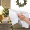 Spiareal 200 Pack Christmas Guest Towels Disposable Bathroom Guest Paper Hand Towels Christmas Tree Decorative Napkins Xmas Tree Beverage Napkins for Xmas Party Bathroom(Silver) view 4