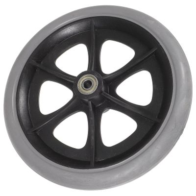 VOSAREA 1pc Solid Tire Wheel Accessory for Wheelchairs Replacement Front Wheel Excellent Compression Resistance and Impact Absorption