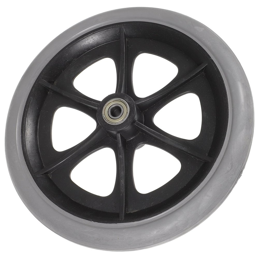 VOSAREA 1pc Solid Tire Wheel Accessory for Wheelchairs Replacement Front Wheel Excellent Compression Resistance and Impact Absorption