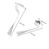 1 set Adaptive Utensil Angled Spoon Ergonomic Fork Lightweight Feeding Assist Tableware Elderly Handicapped Adults Dishwasher Safe view 2