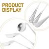1 set Adaptive Utensil Angled Spoon Ergonomic Fork Lightweight Feeding Assist Tableware Elderly Handicapped Adults Dishwasher Safe view 3