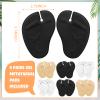 6 Pairs Gel Pads for Thong Sandals Toe Protectors Metatarsal Forefoot Cushion Inserts Foot Pads Non Slip Cushion for Sandals Thong Post Protector of Foot Grip(Apricot, Black, Clear) view 2