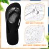 6 Pairs Gel Pads for Thong Sandals Toe Protectors Metatarsal Forefoot Cushion Inserts Foot Pads Non Slip Cushion for Sandals Thong Post Protector of Foot Grip(Apricot, Black, Clear) view 3