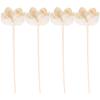 ARTIBETTER Aromatherapy Diffuser Flowers Set of 4 Natural Cotton Flower Reed Diffusers for Home Office Yoga Room Fragrance and DIY Decoration view 1