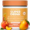 Forgge Energy Booster Super Drink - Clean Caffeine + B12, B6, C & D Vitamins - Sugar Free Energy Drink Powder with Electrolytes, Amino Acids, Antioxidants, Lions Mane - Vegan, Keto-Friendly - 30 SVG, Peach Mango view 1