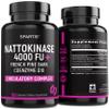 SPARTIS Nattokinase Supplement 4000 FU CoQ10 100mg French Maritime Pine Bark Extract 200mg with Enzymes for Circulatory & Cardiovascular Support (Pack of 1 at 120-Caps) view 1