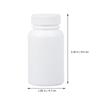 100ml Portable Pill Box 20pcs White Plastic Capsule Travel Pill Container view 3