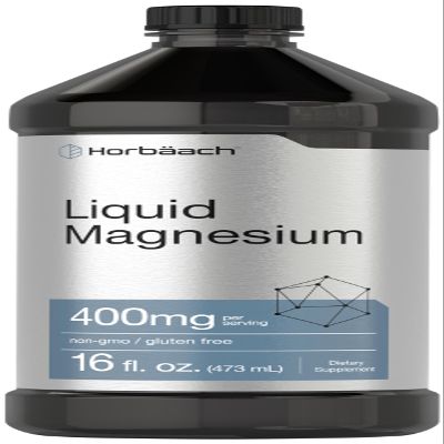 Horbaach Liquid Magnesium 16 fl oz | Vital Trace Minerals Complex | with Sulfate, Lithium, and Boron | Vegetarian, Non-GMO & Gluten Free Supplement