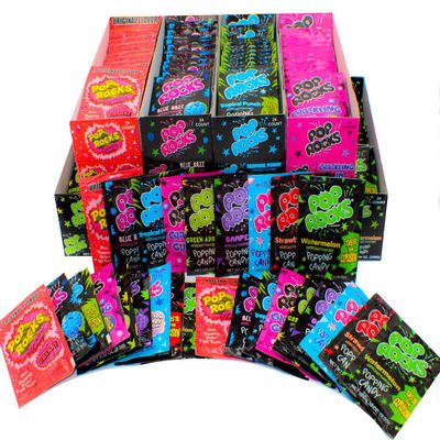 Pop Rocks Candy - 216 Bags of Candy - 9 Flavor Candy Variety Pack - Pop Rocks Bulk - Old School Candy - Pop Rock Candy Bulk - Poprocks - Summer Candy - Nostalgic Candy - Novelty Candy - Popping Candy