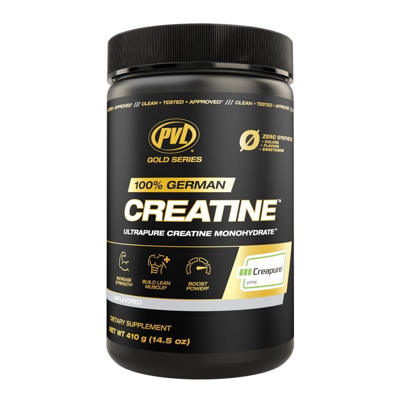 PVL Creapure Creatine - 100% Pure German Creatine monohydrate Powder - 82 Servings - 410 g