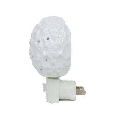 usamjtable Ceramic Night Light Plug-in with Aromatherapy Oil Warmer Burner (Simple)