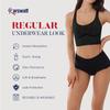 KARSWATT Washable Women High Rise Urinary Incontinence Underwear Leakproof Postpartum Panty Bladder Leak Protection 3 Pack (Medium, Black) view 4