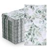 100Pcs Disposable Greenery Guest Napkins Paper Disposable Hand Towels Green Leaves Decorative Paper Dinner Hand Napkin for Bathroom Baby Shower Party Supplies Table Decor view 1