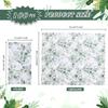 100Pcs Disposable Greenery Guest Napkins Paper Disposable Hand Towels Green Leaves Decorative Paper Dinner Hand Napkin for Bathroom Baby Shower Party Supplies Table Decor view 2