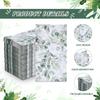 100Pcs Disposable Greenery Guest Napkins Paper Disposable Hand Towels Green Leaves Decorative Paper Dinner Hand Napkin for Bathroom Baby Shower Party Supplies Table Decor view 3