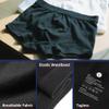 KARSWATT Washable Urinary Incontinence Underwear for Men Front Absorbent Leak Proof Boxer Briefs for Bladder Control 2 Pack (3X-Large, Black) view 4