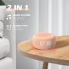 Buffbee Sound Machine & Alarm Clock 2-in-1, 0-100% Clock Face Brightness, Bottom Colored Light, Sleep Timer, Precise 30-Level Volume White Noise Machine, Digital Alarm Clocks for Bedrooms - Peach view 2