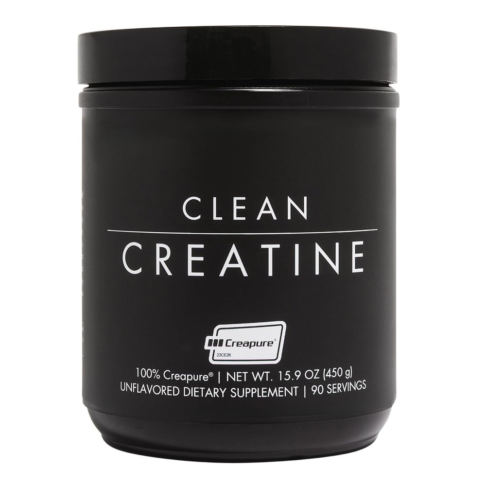 CLEAN Creatine - 100% Creapure Creatine Monohydrate Powder for Muscle Health, Performance and Cognitive Support | 3rd Party Certified by NSF | 90 Servings | Unflavored | Vegan, Keto, and Gluten-Free