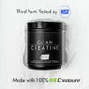 CLEAN Creatine - 100% Creapure Creatine Monohydrate Powder for Muscle Health, Performance and Cognitive Support | 3rd Party Certified by NSF | 90 Servings | Unflavored | Vegan, Keto, and Gluten-Free view 4