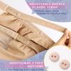 beister Maternity Medical Compression Tights, 20-30mmHg Graduated Support Pregnancy Legging with Button Elastic Band & Abdominal Protection, Footless High Waist Compression Pantyhose for Varicosity view 4